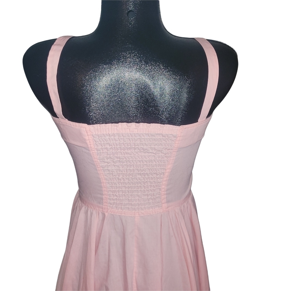 Pink Sleeveless Retro Prairie Girlhoodcore Style Dress - Picture 9 of 9